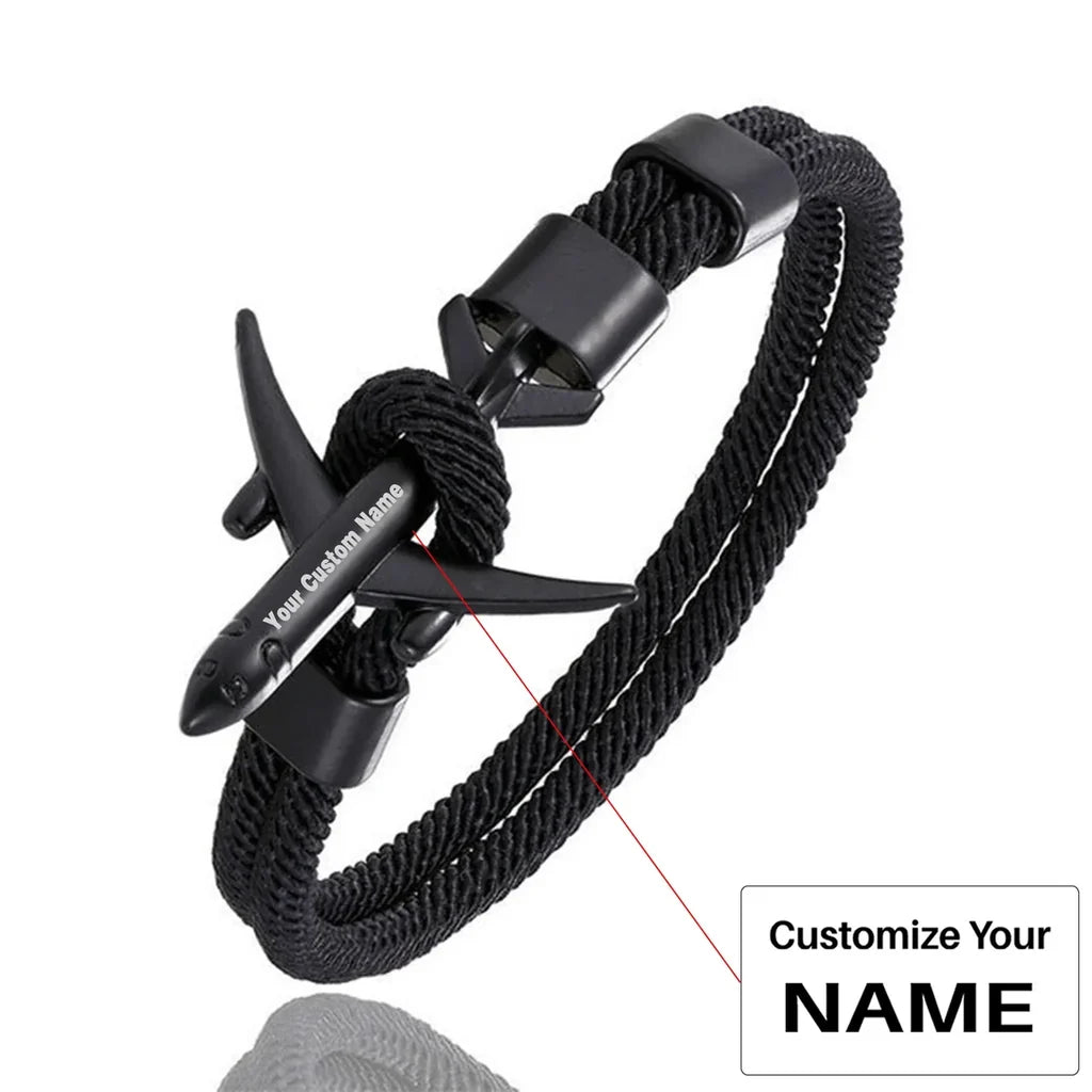 Customisable Airplane Shape Bracelet - view 14