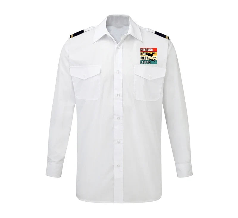 Customisable Husband & Dad & Pilot Shirt - view 8