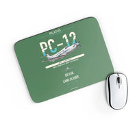 Thumbnail for Pilatus PC-12 PRO design on green rectangle mouse pad