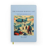 Thumbnail for VINTAGE G4287 - The Powder Morning Lift - Designed Notebooks design on lightblue