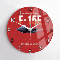 Thumbnail for F-15E Strike Eagle Deep Strike Any Weather design on red no frame wall clock