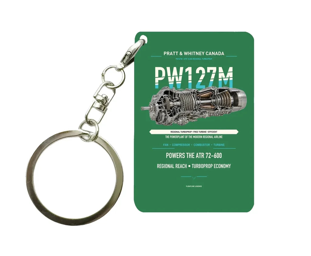 PW127M Key Chain design on green key chain