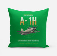Thumbnail for A-1H Skyraider design on green pillow