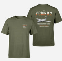 Thumbnail for Handley Page Victor K.2 design on green army double-side t-shirt, double-side print