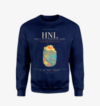 Thumbnail for Daniel K. Inouye International Airport Honolulu HNL Sweatshirt - Navy Blue