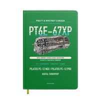 Thumbnail for PT6E-67XP design on green notebook