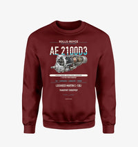 Thumbnail for AE 2100D3 design on wine red sweatshirt