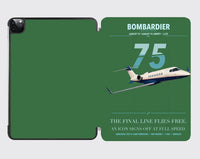 Thumbnail for Bombardier Learjet 75 Liberty design on green ipad tablet case