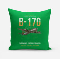 Thumbnail for B-17G Flying Fortress design on green pillow