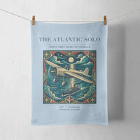 Thumbnail for VINTAGE G4018 - The Atlantic Solo - Designed Towels design on lightblue