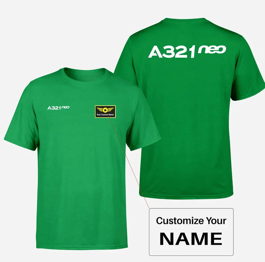 Customisable Airbus A321 T-Shirt - view 8