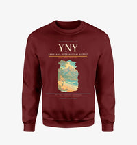Thumbnail for Yangyang International Airport (YNY) design on wine red sweatshirt