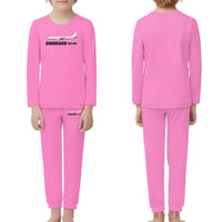 Thumbnail for The Embraer ERJ-190 children pajamas - Pink