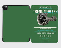 Thumbnail for TRENT 1000 TEN design on green ipad tablet case