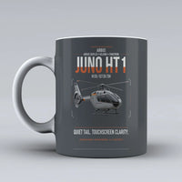 Thumbnail for Airbus H135 Juno HT1 design on gray ceramic mug, double-side print