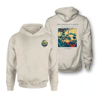 Thumbnail for VINTAGE G4359 - The Whiteout Hold - Double-Side Hoodie design on khaki double side