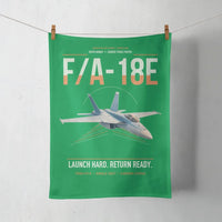 Thumbnail for F-A-18E Super Hornet design on green towel