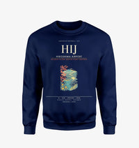 Thumbnail for Hiroshima Airport HIJ Sweatshirt - Navy Blue