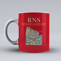 Thumbnail for Rennes–Saint-Jacques Airport (RNS) airport code design on red ceramic mug