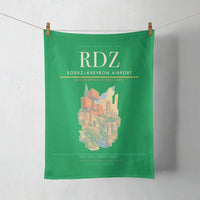 Thumbnail for Rodez–Aveyron Airport (RDZ) design on green towel