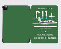 Thumbnail for Cessna Citation CJ1+ design on green ipad tablet case