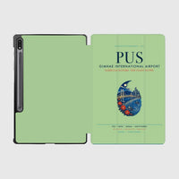 Thumbnail for Gimhae International Airport Busan (PUS) design on light green samsung tablet tablet case