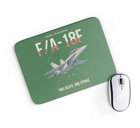 Thumbnail for F-A-18F Super Hornet design on green rectangle mouse pad