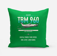 Thumbnail for Daher TBM 960 design on green pillow