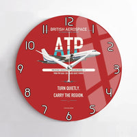 Thumbnail for British Aerospace ATP design on red no frame wall clock