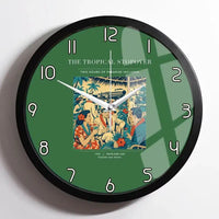 Thumbnail for VINTAGE G4225 - The Tropical Stopover - Designed Wall Clocks design on green framed
