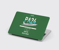 Thumbnail for Piper PA-24-250 Comanche 250 design on green MacBook case