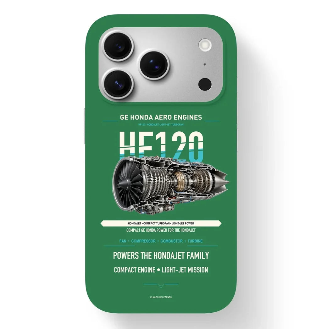 HF120 Case design on green iphone case