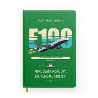 Thumbnail for Embraer E190 design on green notebook