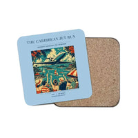 Thumbnail for The Caribbean Jet Run - Designed Coasters design on light blue 1-piece