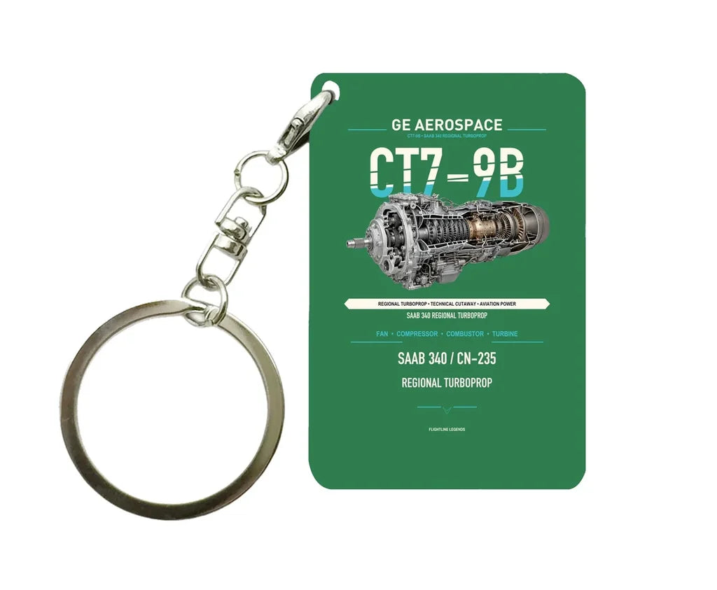 CT7-9B Key Chain design on green key chain