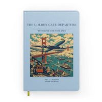 Thumbnail for VINTAGE G4116 - The Golden Gate Departure - Designed Notebooks design on lightblue