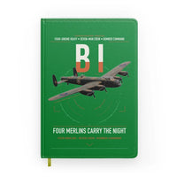 Thumbnail for Avro Lancaster B I design on green notebook