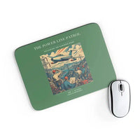 Thumbnail for VINTAGE G4484 - The Power Line Patrol - Designed Mouse Pads design on green rectangle