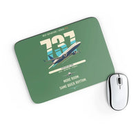Thumbnail for Boeing 737 MAX 9 design on green rectangle mouse pad