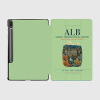 Thumbnail for Albany International Airport (ALB) design on light green samsung tablet tablet case