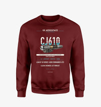 Thumbnail for CJ610 design on wine red sweatshirt