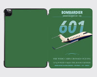 Thumbnail for Bombardier Challenger 601 design on green ipad tablet case