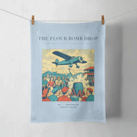 Thumbnail for VINTAGE G4259 - The Flour Bomb Drop - Designed Towels design on lightblue