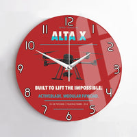 Thumbnail for Freefly Alta X design on red no frame wall clock