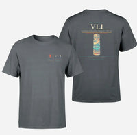 Thumbnail for Bauerfield International Airport (VLI) design printed on gray double-side t-shirt