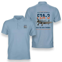 Thumbnail for F2A-3 BUFFALO design on light blue polo