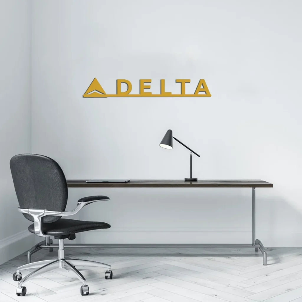 Customisable Delta Metal Sign - view 8
