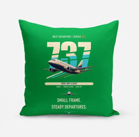 Thumbnail for Boeing 737-500 Classic design on green pillow