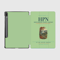 Thumbnail for Westchester County Airport (HPN) design on light green samsung tablet tablet case