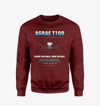 Thumbnail for DJI Agras T100 design on wine red sweatshirt
